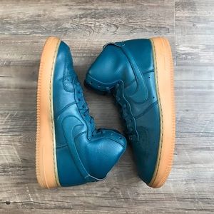 Midnight Turquoise Nike Air Force 1 High SE Shoes